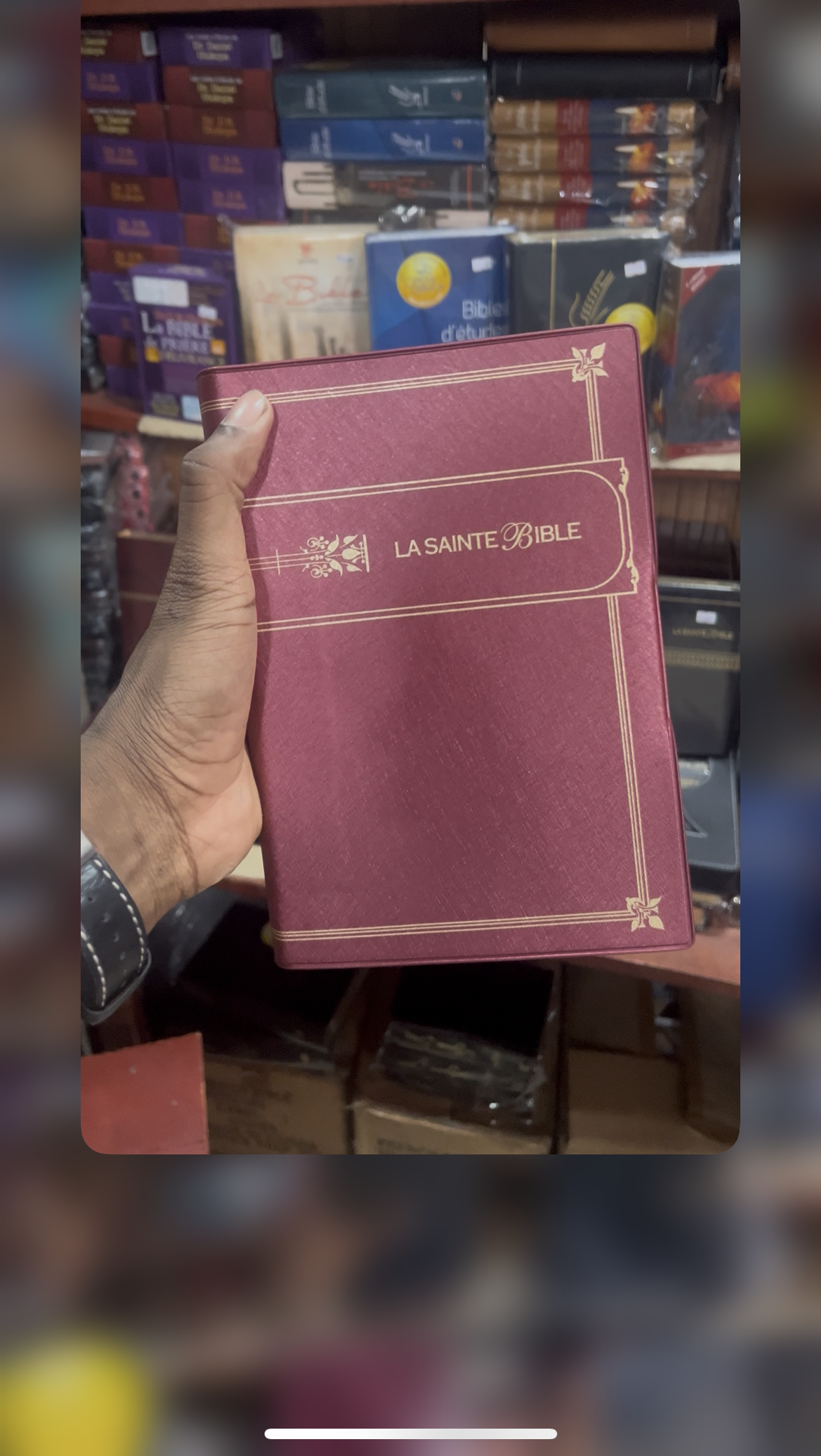 Sainte Bible Louis Second gros caractères Rouge